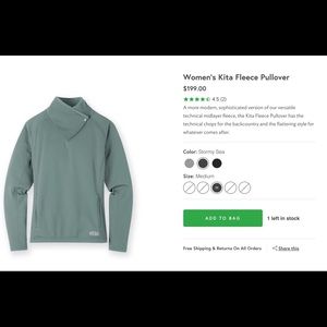 Stio Women’s Kita Fleece Pullover -Medium